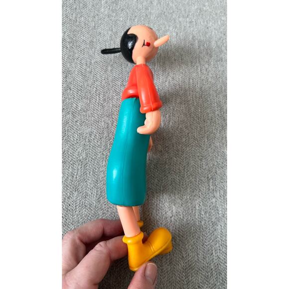 Vintage Olive Oyl Plastic Figure Toy Jointed Popeye the Sailor Cartoon - Picture 4 of 11